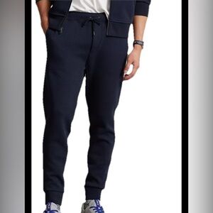 Polo Ralph Lauren Double-Knit Jogger Pants Men’s Size XL Solid Navy Athleisure